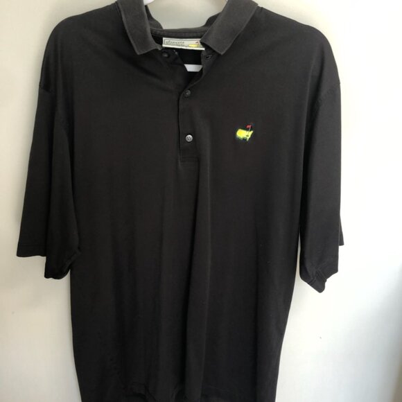 Augusta National Golf Shop THE MASTERS‎ Golf Polo Shirt Large Brown - Picture 1 of 5
